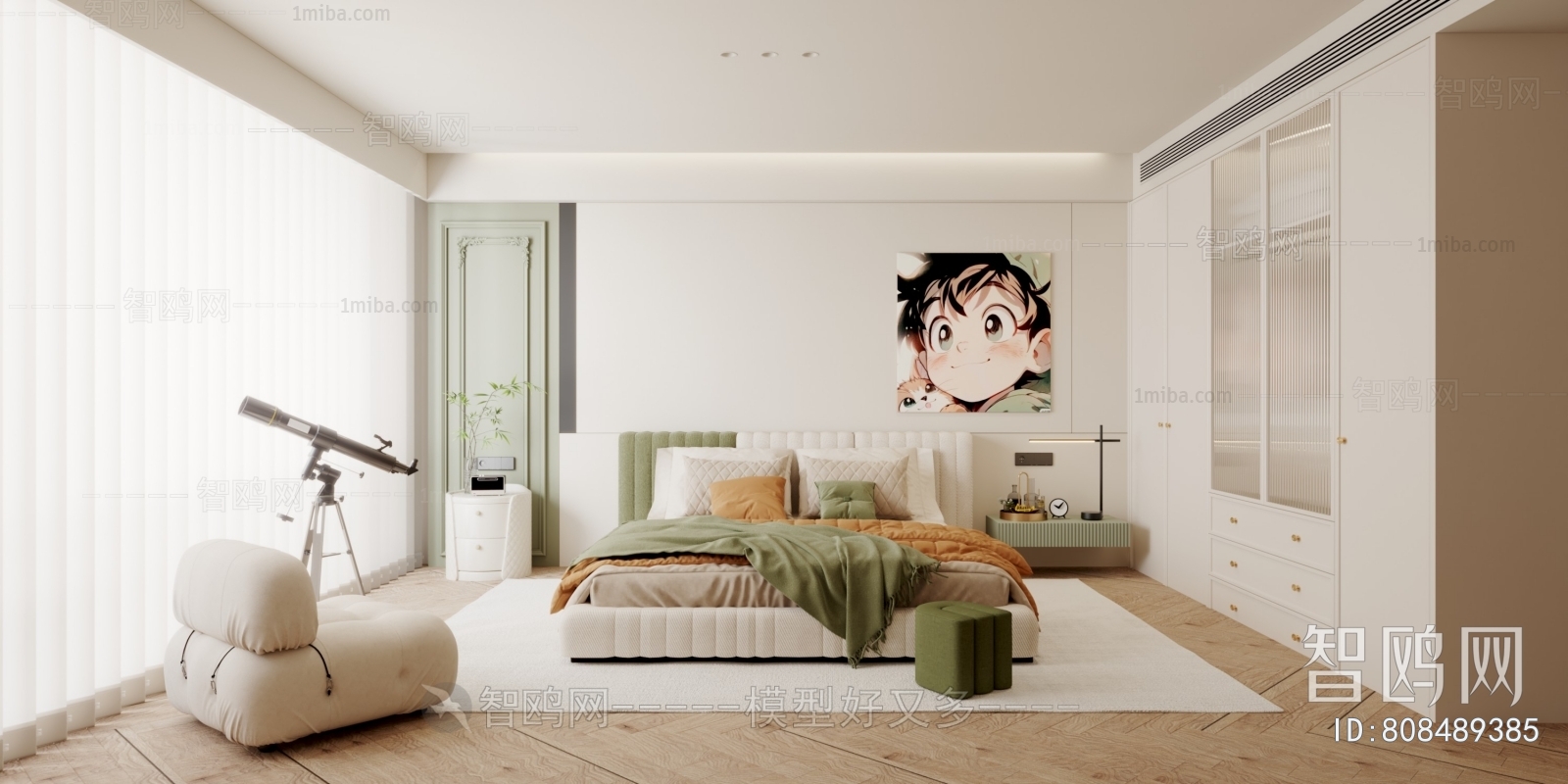 Modern French Style Bedroom