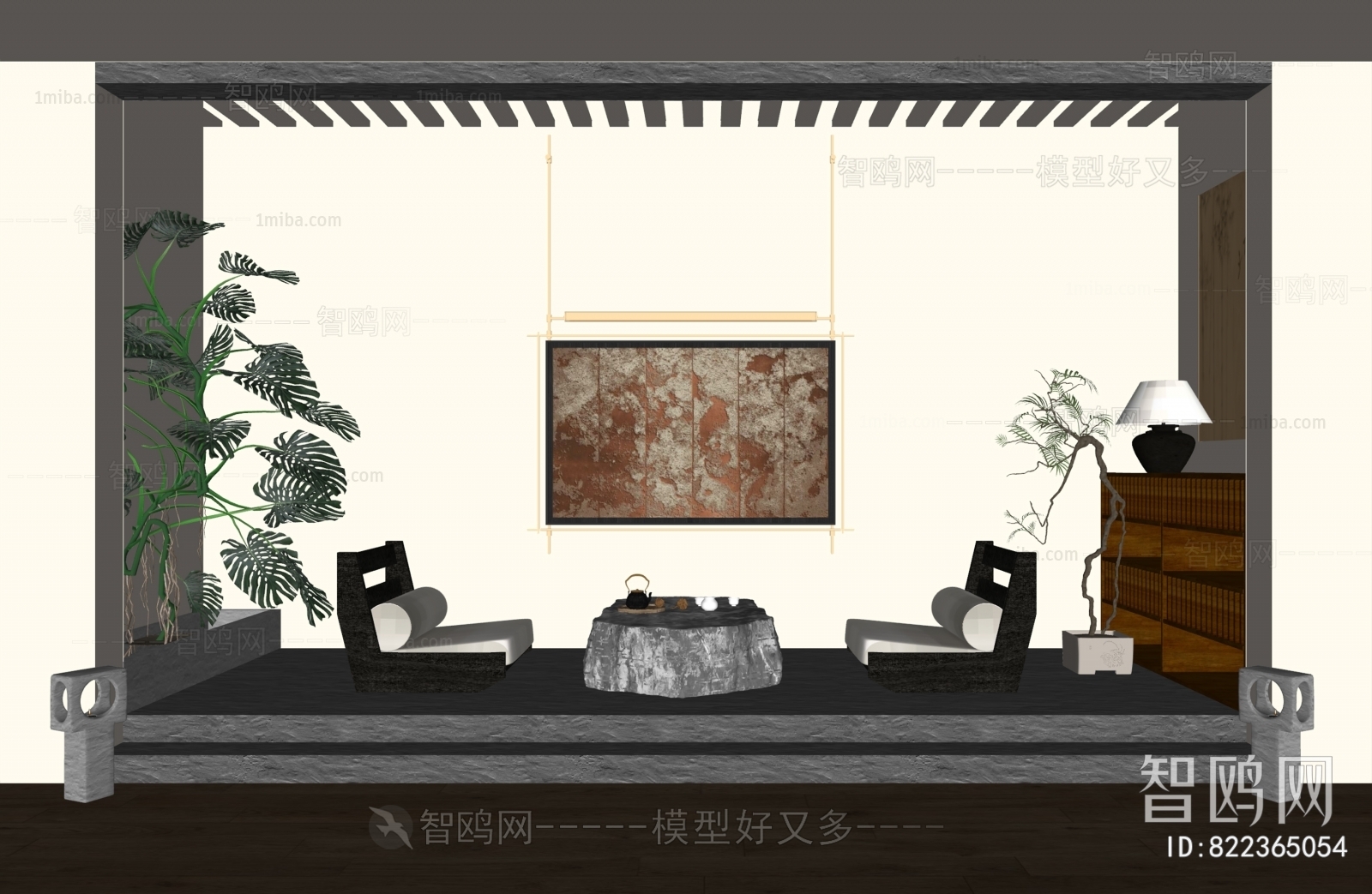 New Chinese Style Wabi-sabi Style Tea House