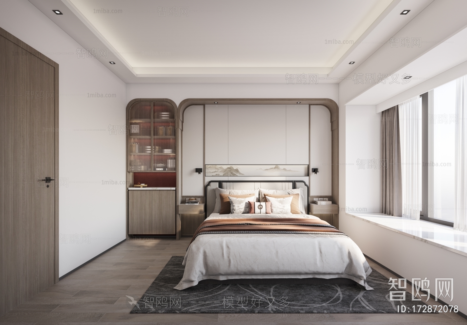 New Chinese Style Bedroom