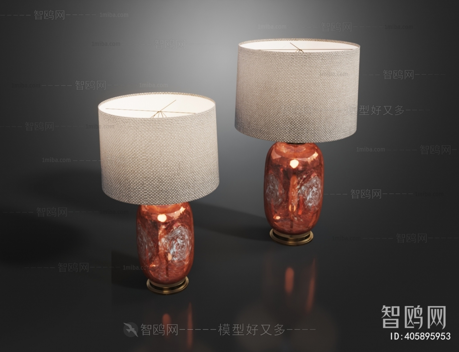 Modern Wabi-sabi Style Table Lamp