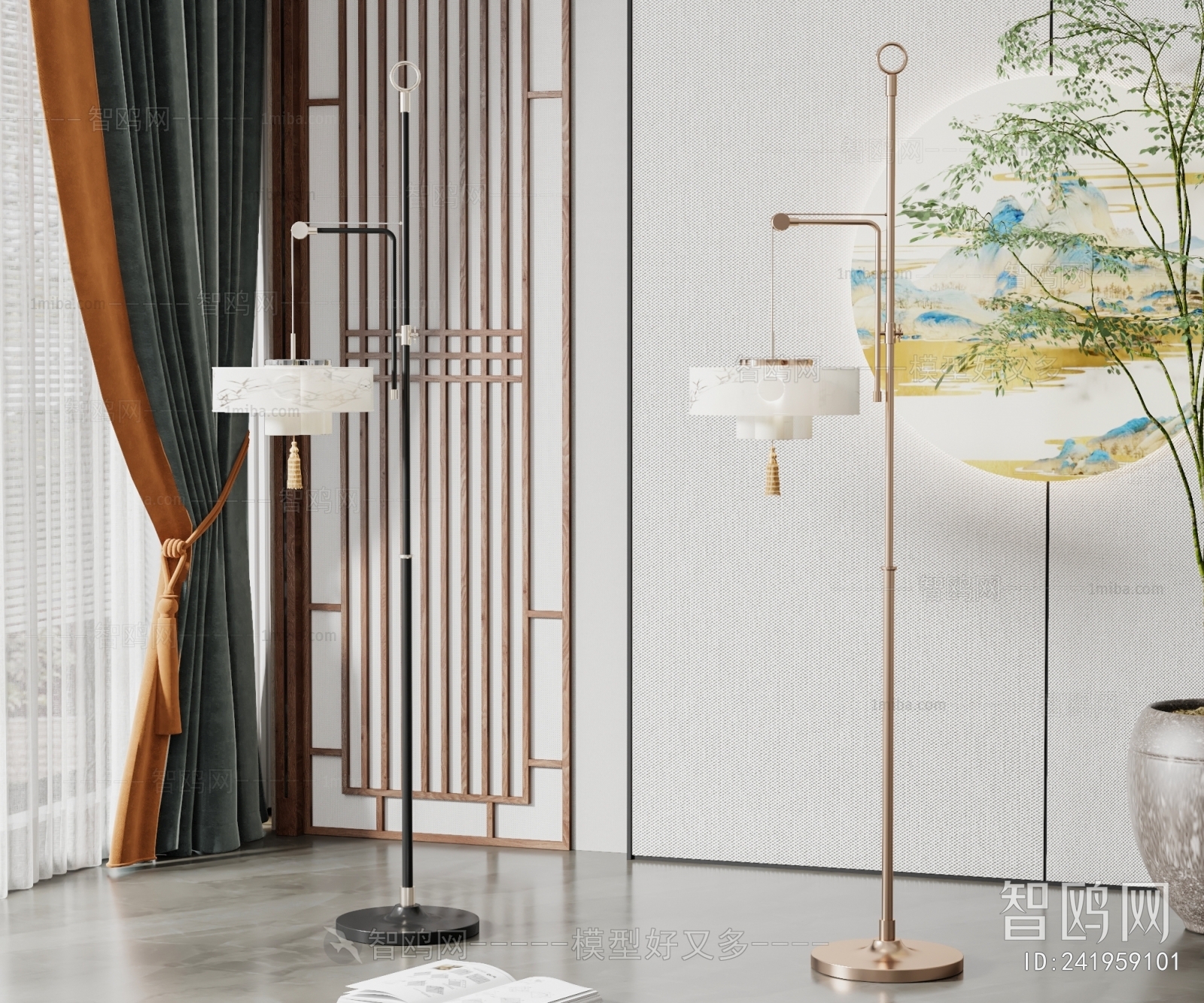 New Chinese Style Floor Lamp