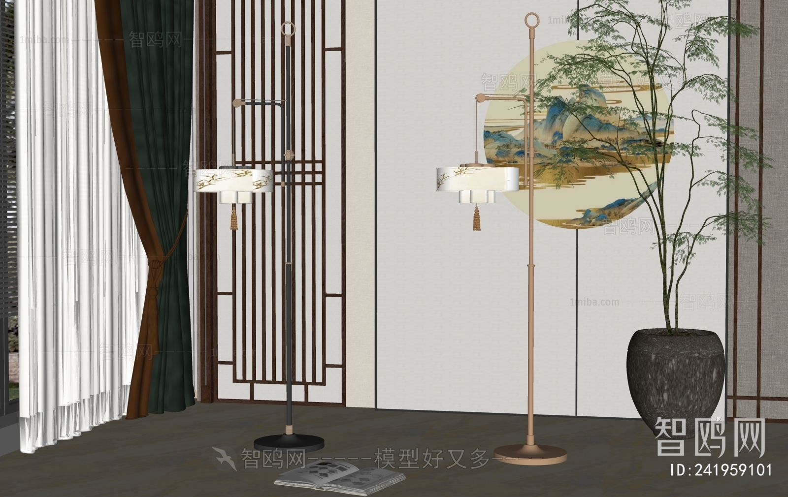 New Chinese Style Floor Lamp