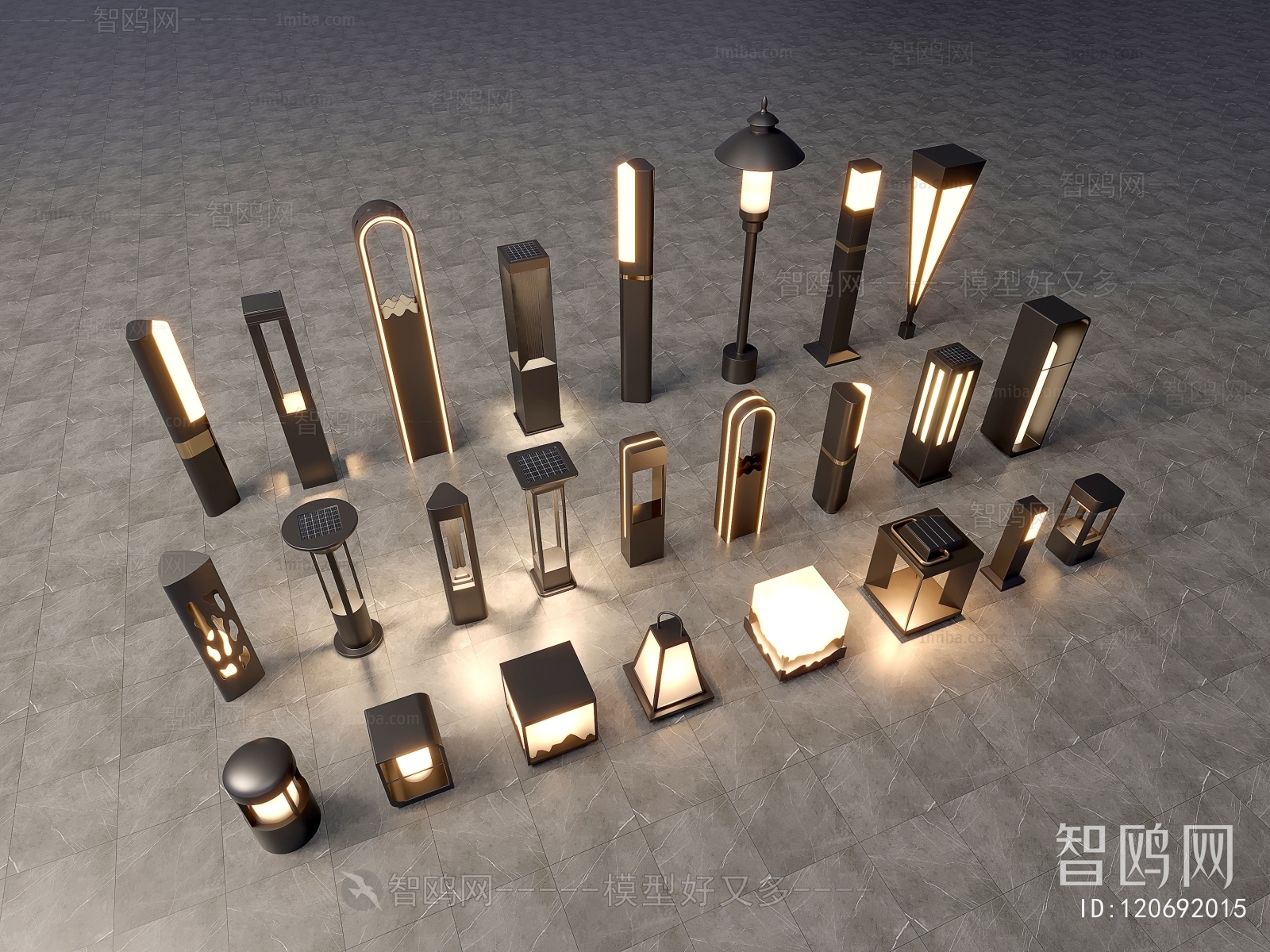 Modern Chinese Style Outdoor Light