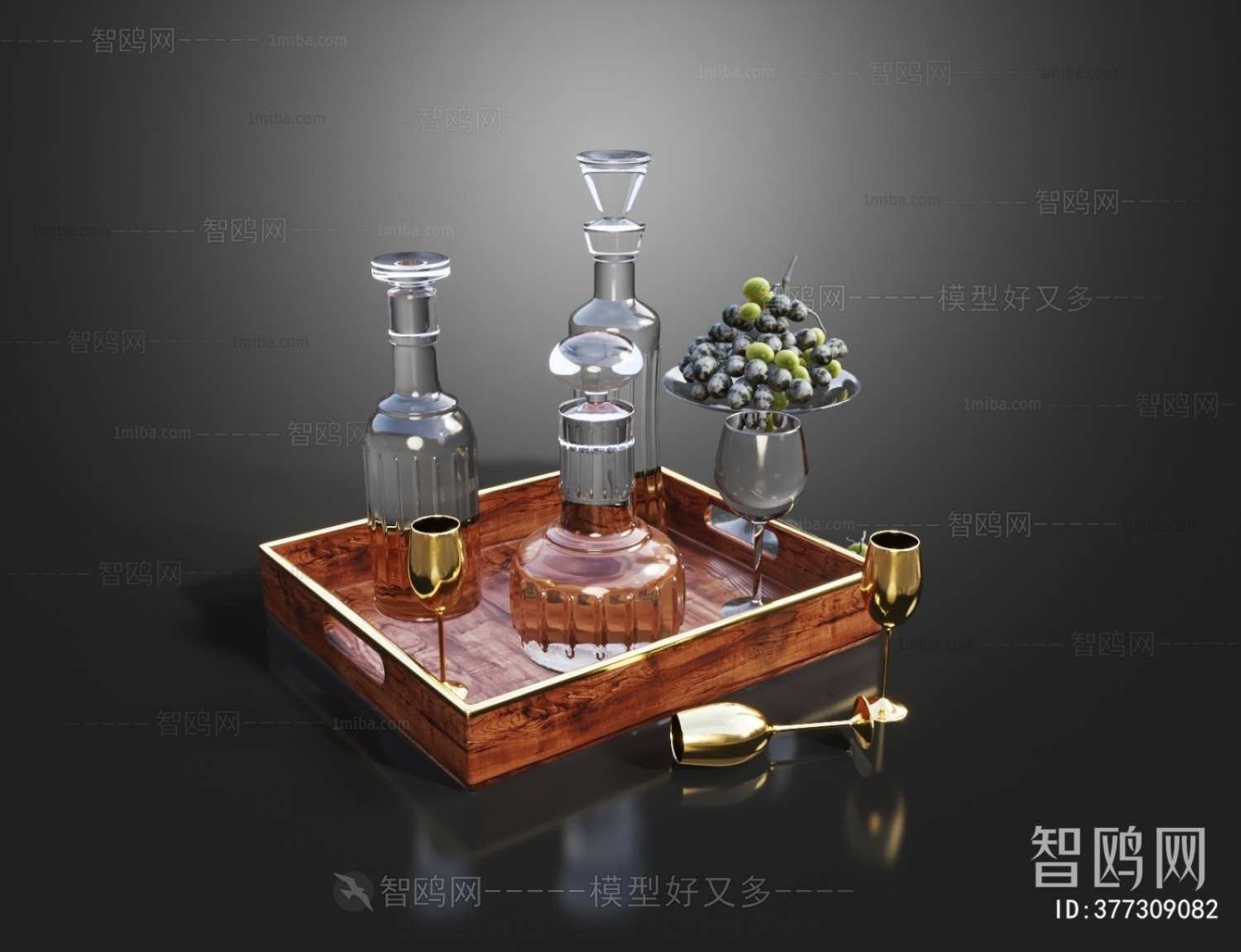 现代玻璃酒器高脚杯