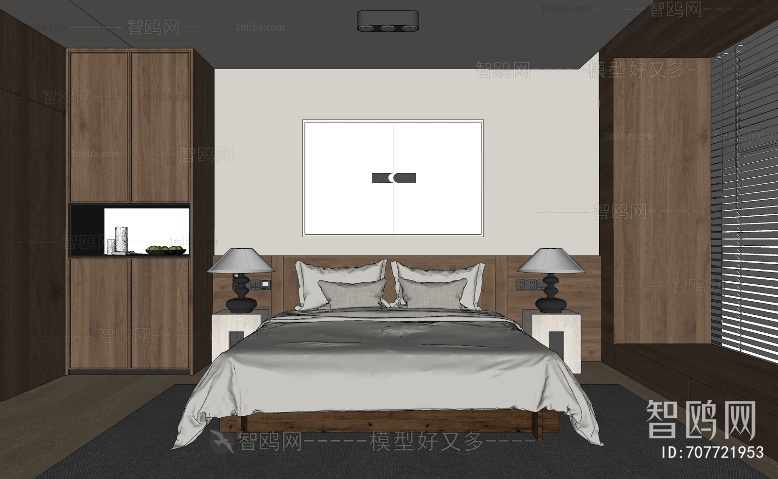 Modern Wabi-sabi Style Bedroom