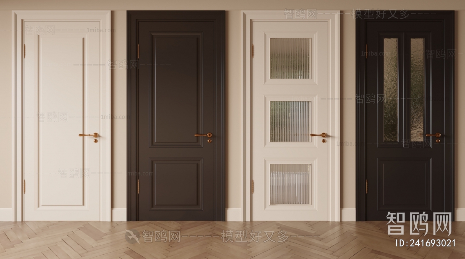 Modern French Style Single Door