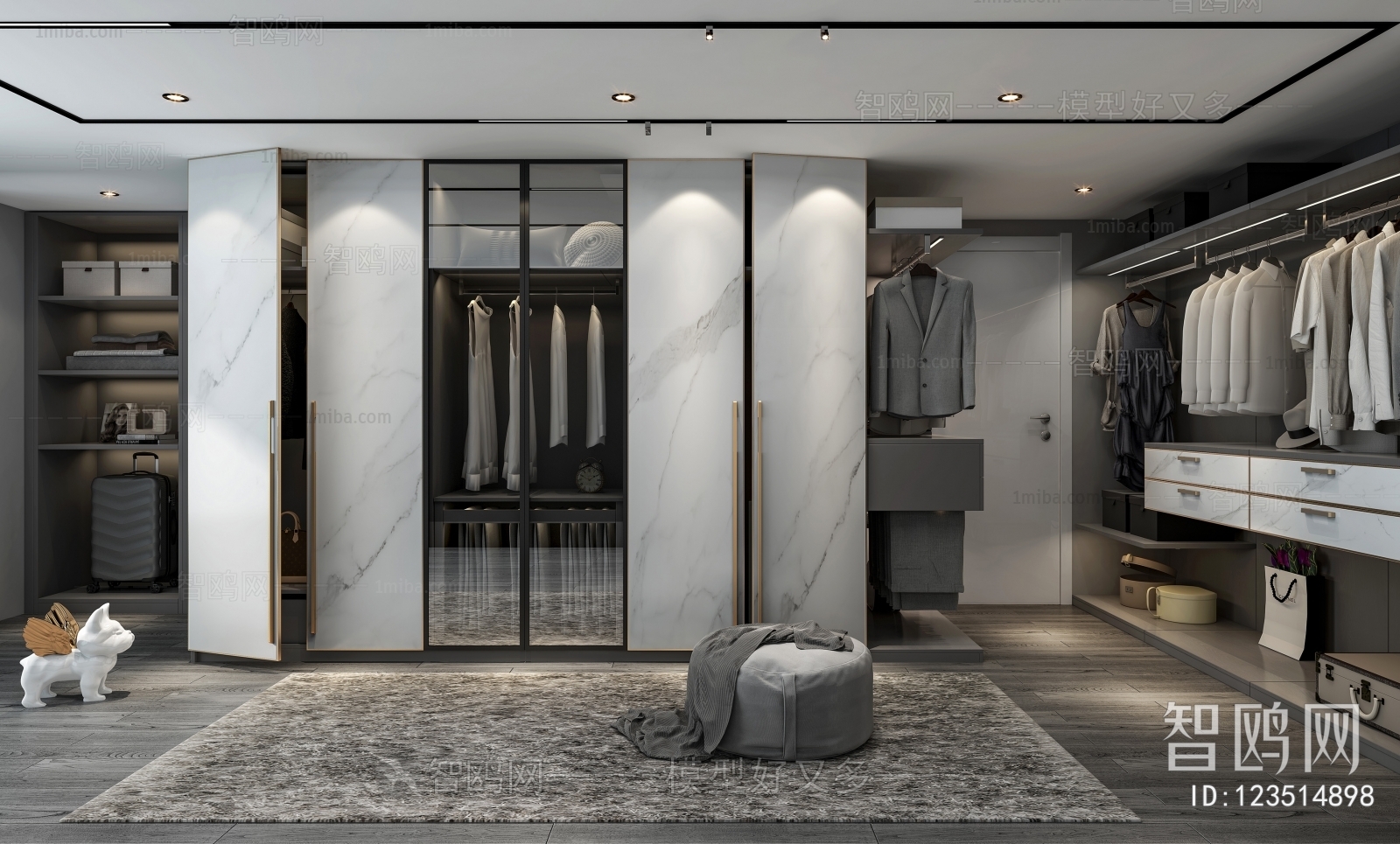 Modern Clothes Storage Area