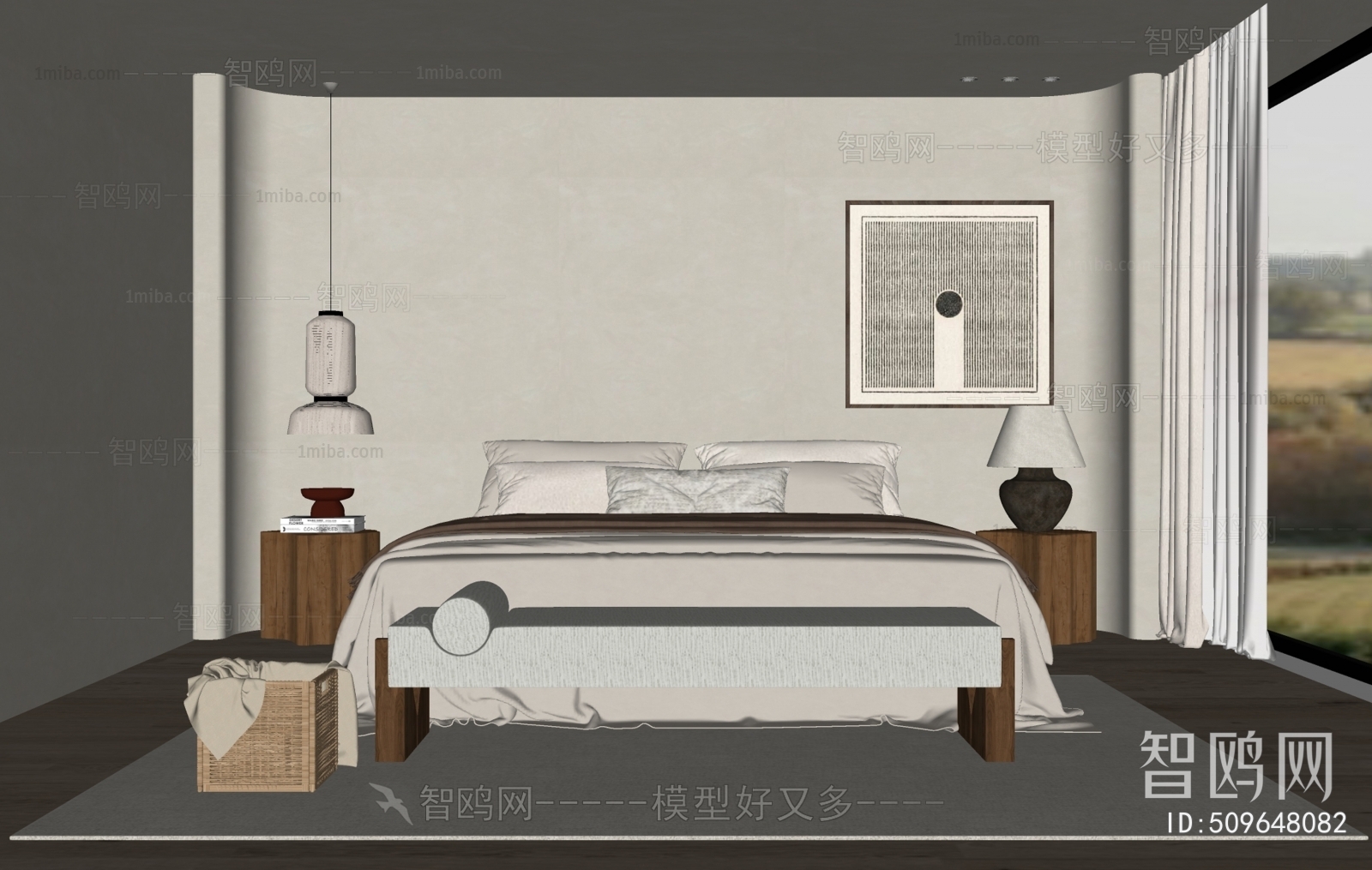 Wabi-sabi Style Bedroom