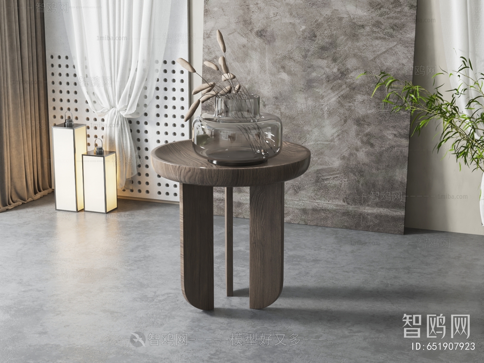 Wabi-sabi Style Side Table/corner Table