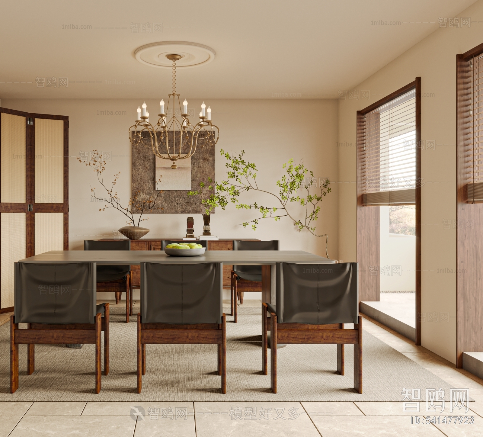 Wabi-sabi Style Dining Room