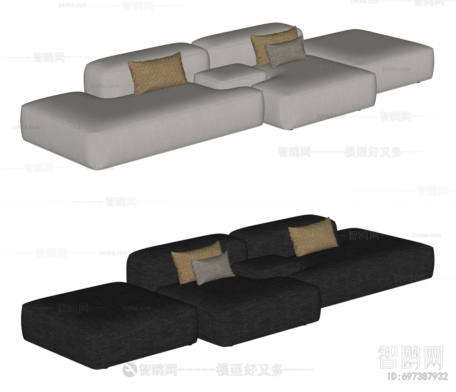 Modern Multi Person Sofa