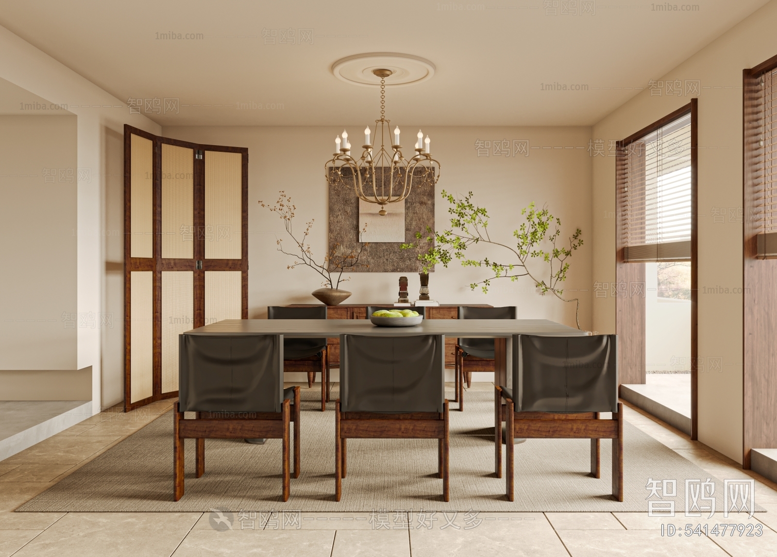 Wabi-sabi Style Dining Room