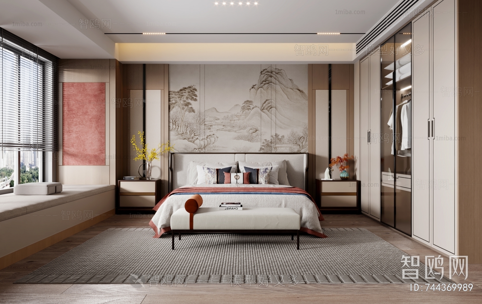 New Chinese Style Bedroom