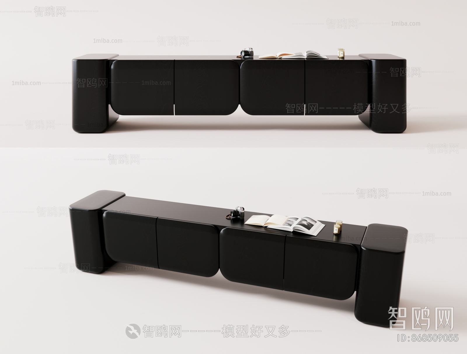 Wabi-sabi Style TV Cabinet