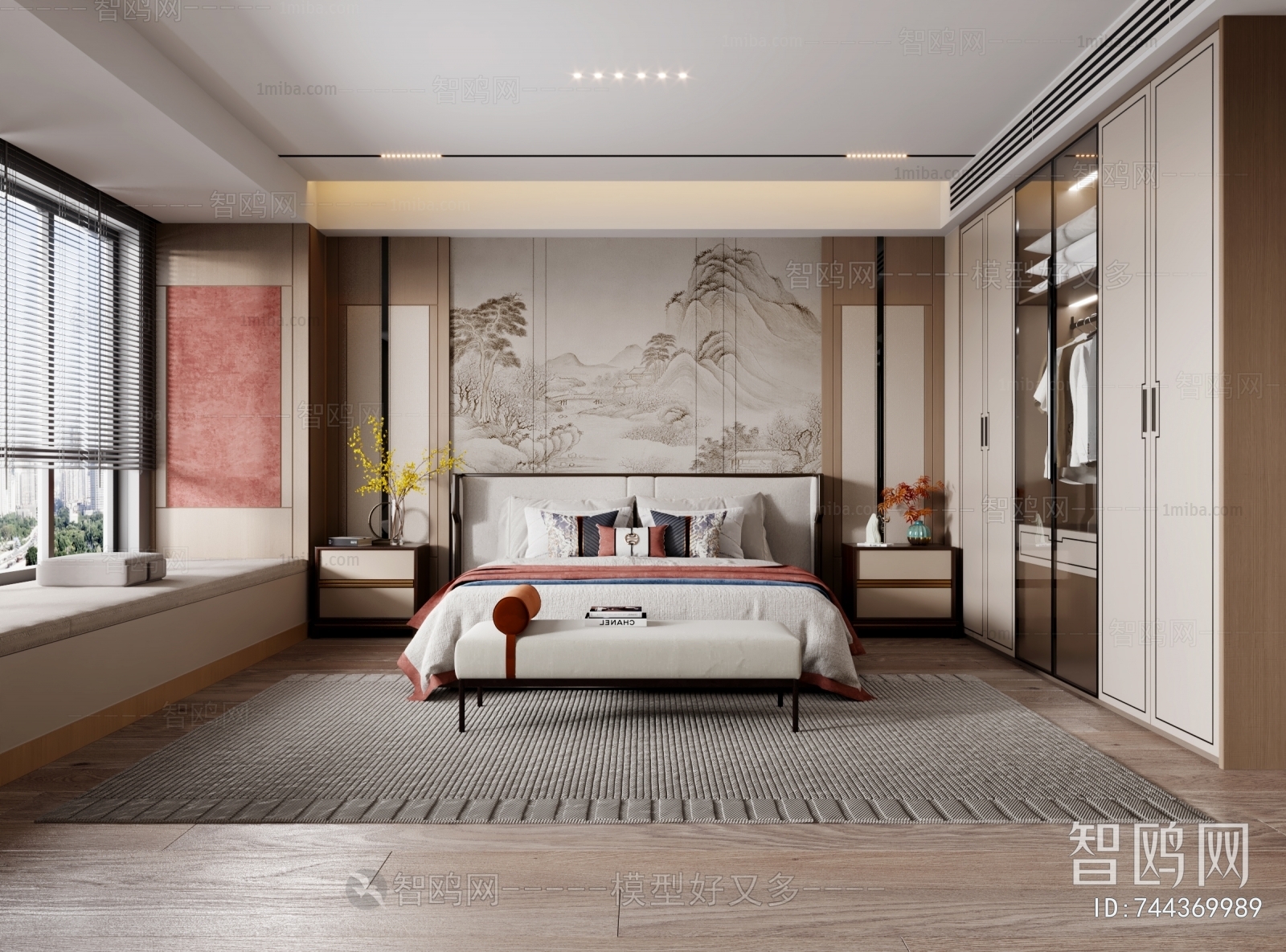 New Chinese Style Bedroom