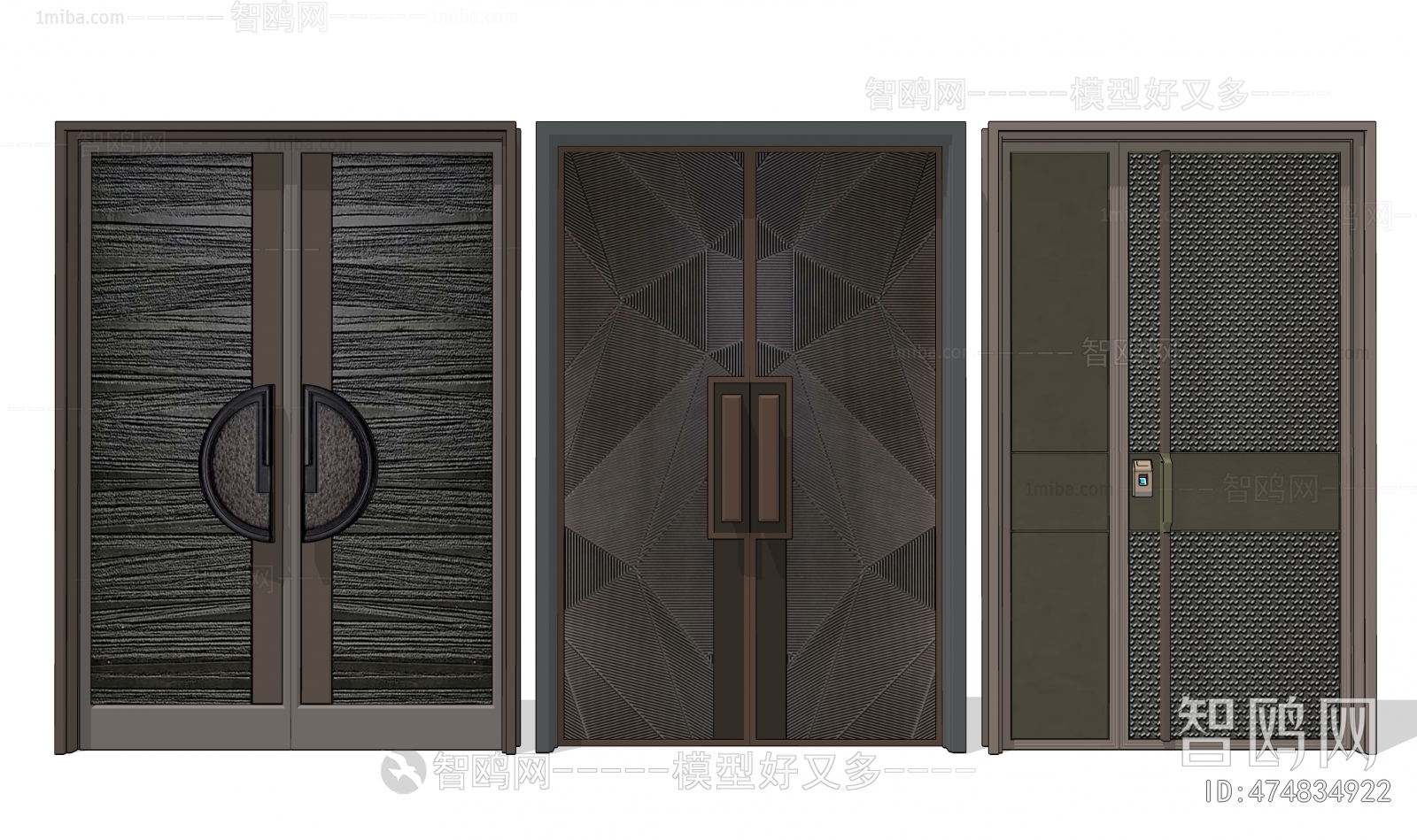 New Chinese Style Double Door