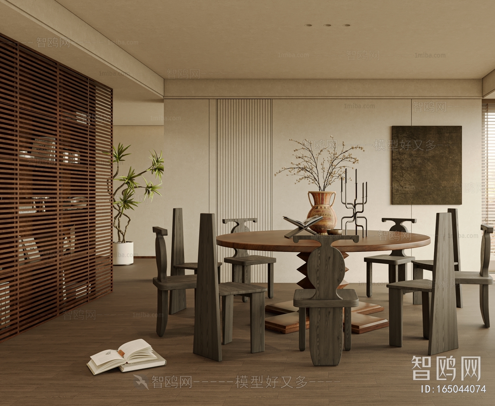 Wabi-sabi Style Dining Room