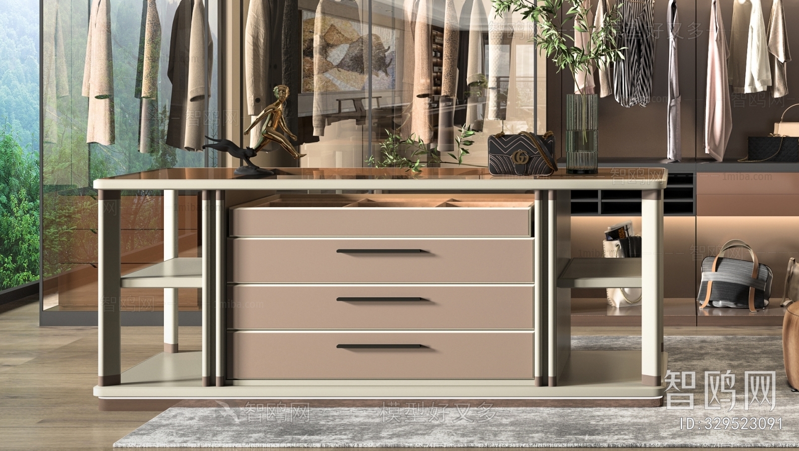 Modern Clothes Storage Area