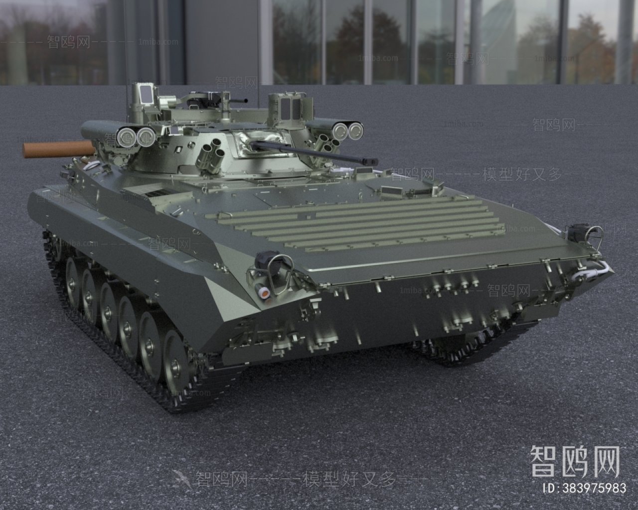 现代俄军BMP2型步兵战车
