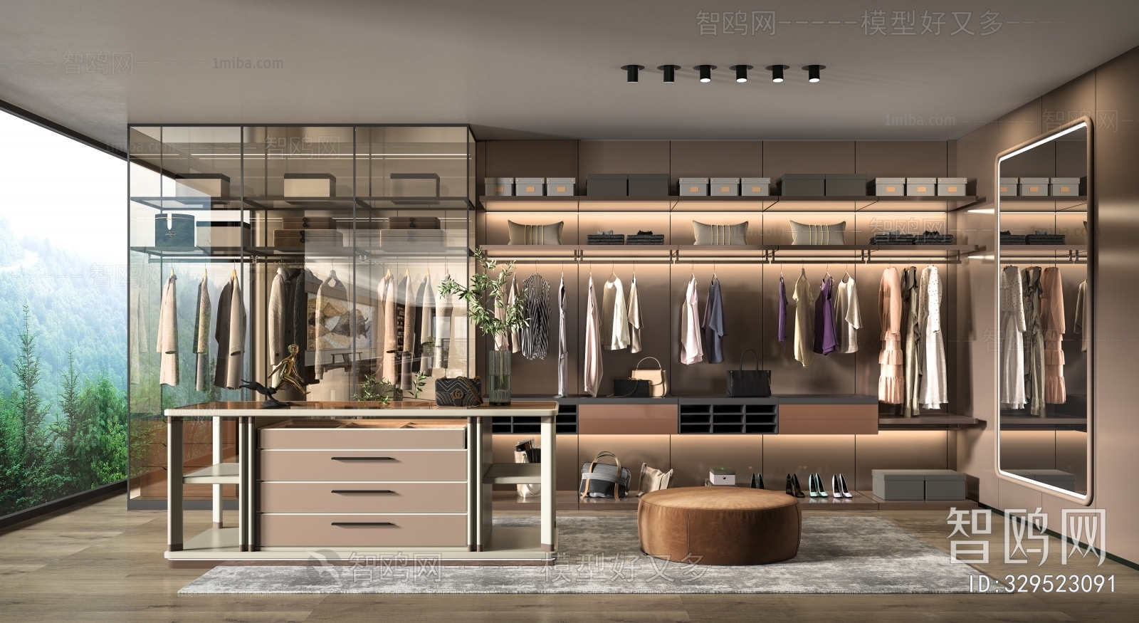 Modern Clothes Storage Area