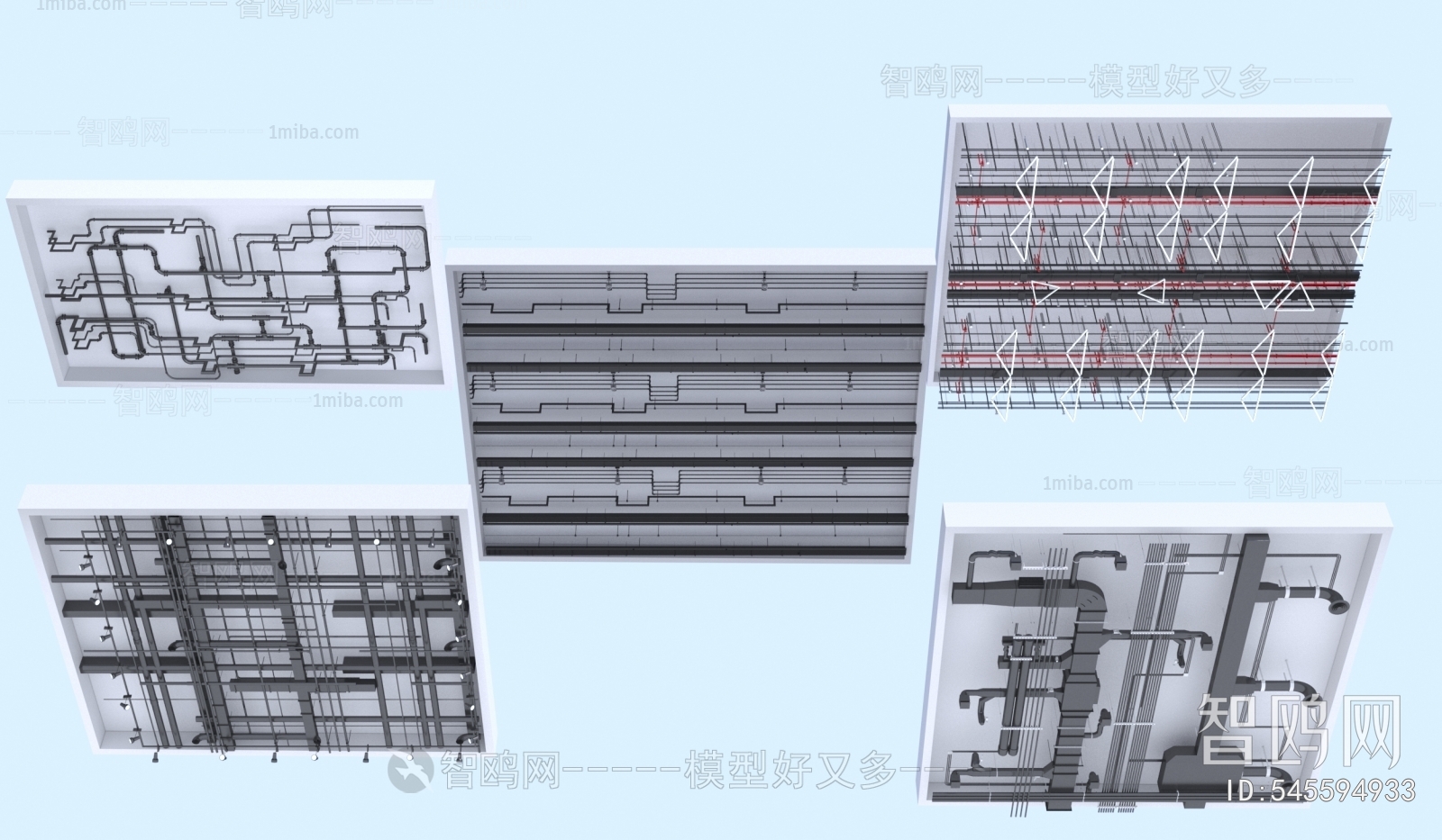 现代工业风格管道吊顶