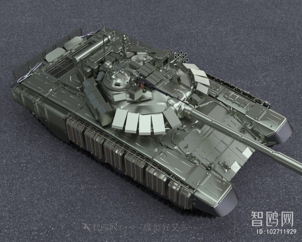 现代苏联T72B坦克