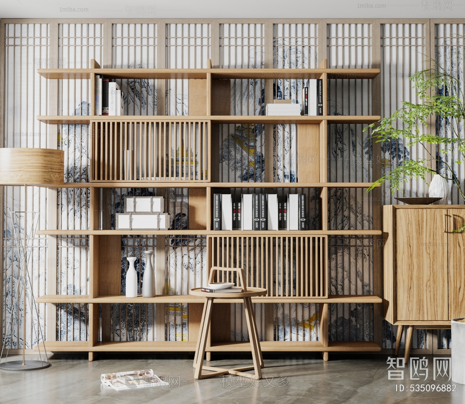 New Chinese Style Bookshelf