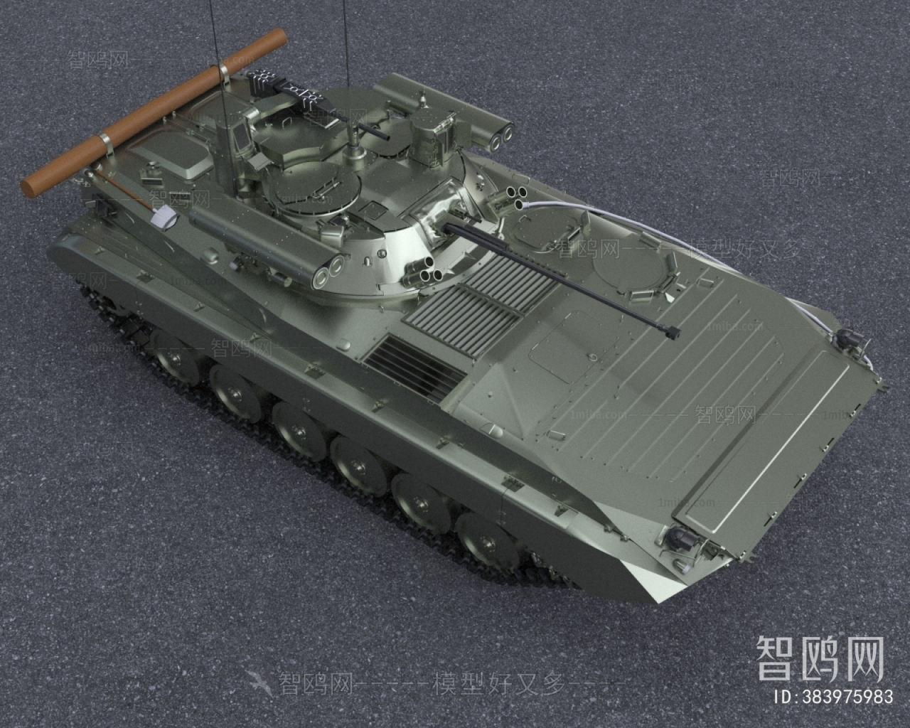 现代俄军BMP2型步兵战车