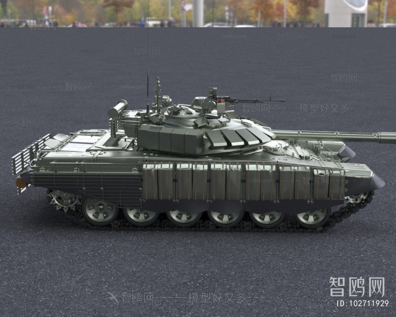 现代苏联T72B坦克