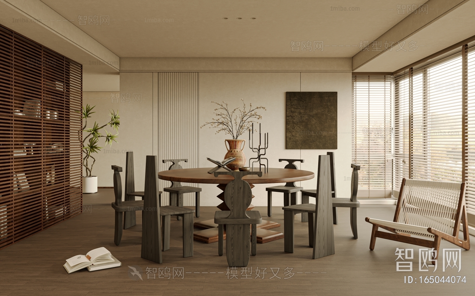 Wabi-sabi Style Dining Room