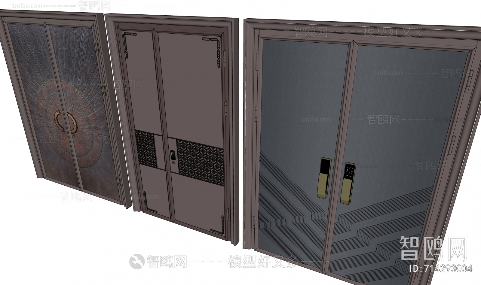 New Chinese Style Double Door