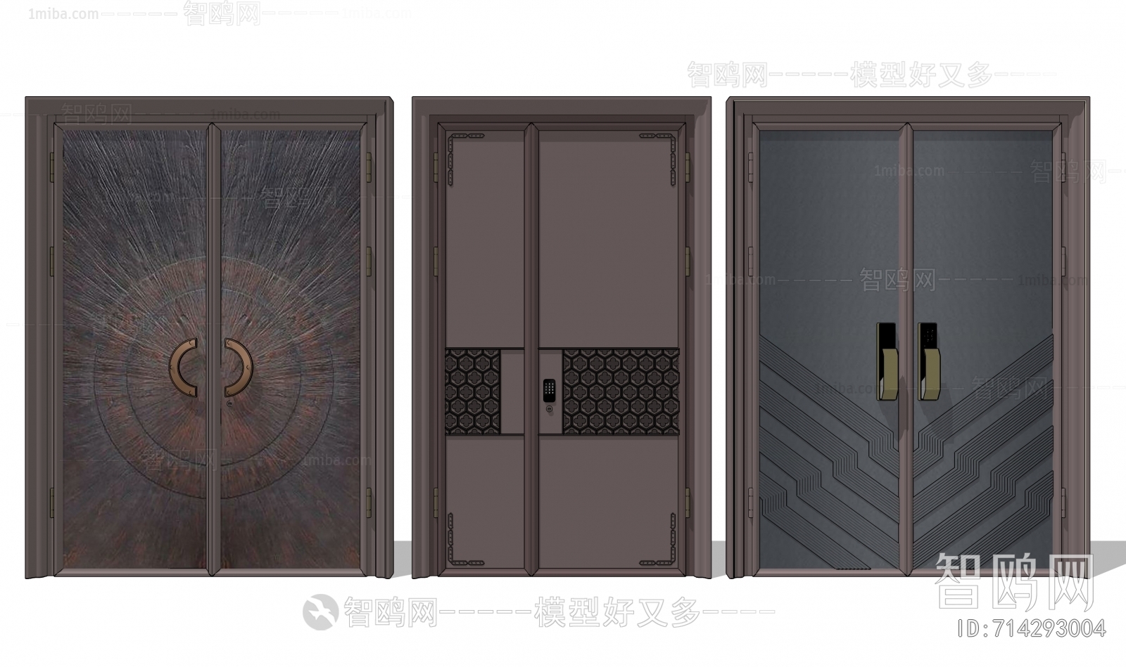 New Chinese Style Double Door