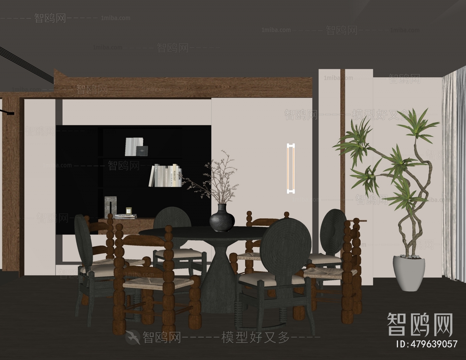 Wabi-sabi Style Dining Room