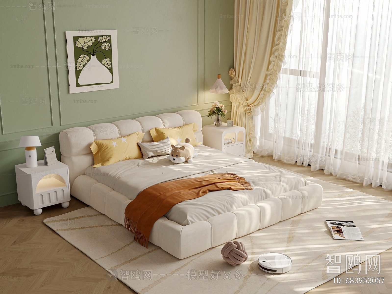 Nordic Style Double Bed