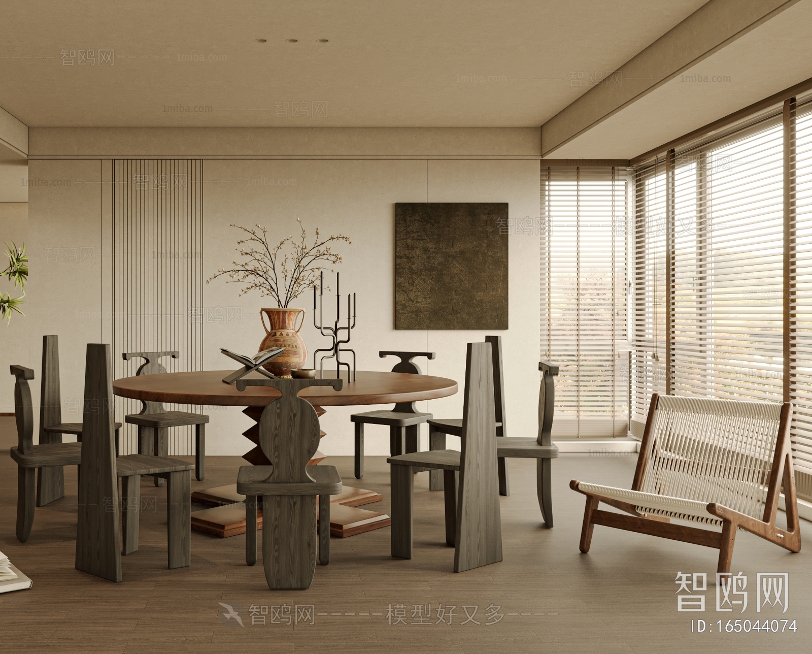 Wabi-sabi Style Dining Room