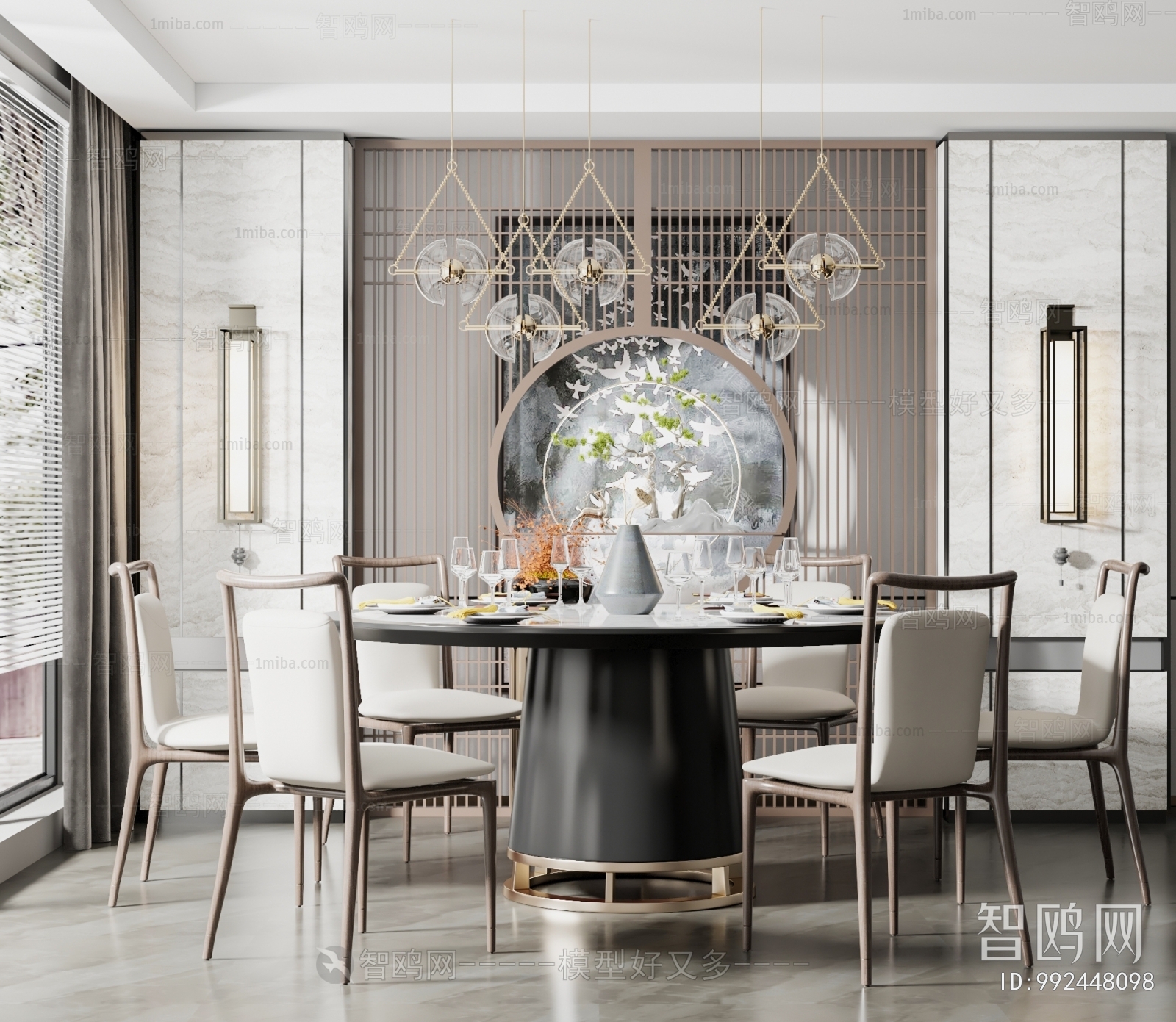 New Chinese Style Dining Room