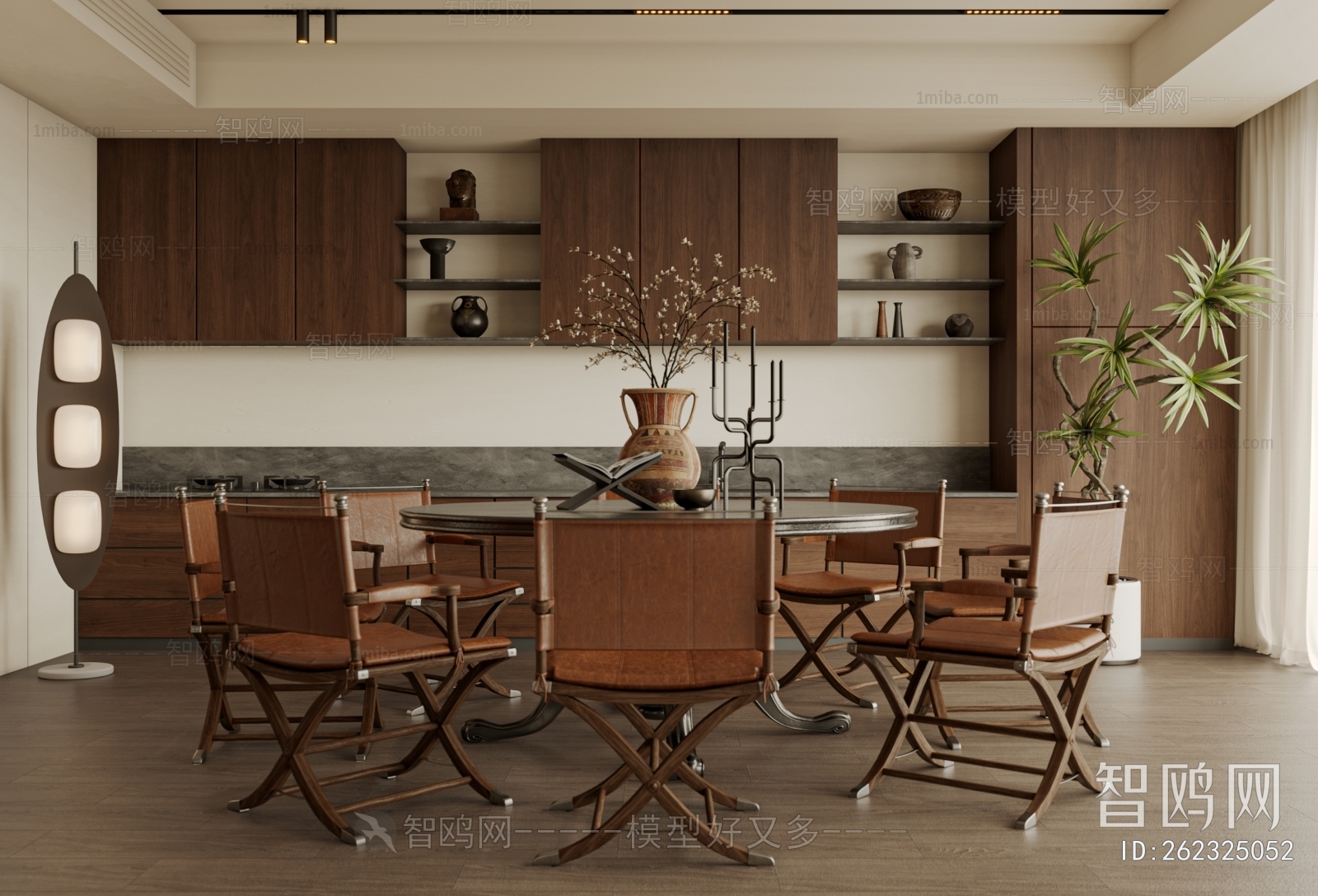 Wabi-sabi Style Dining Room