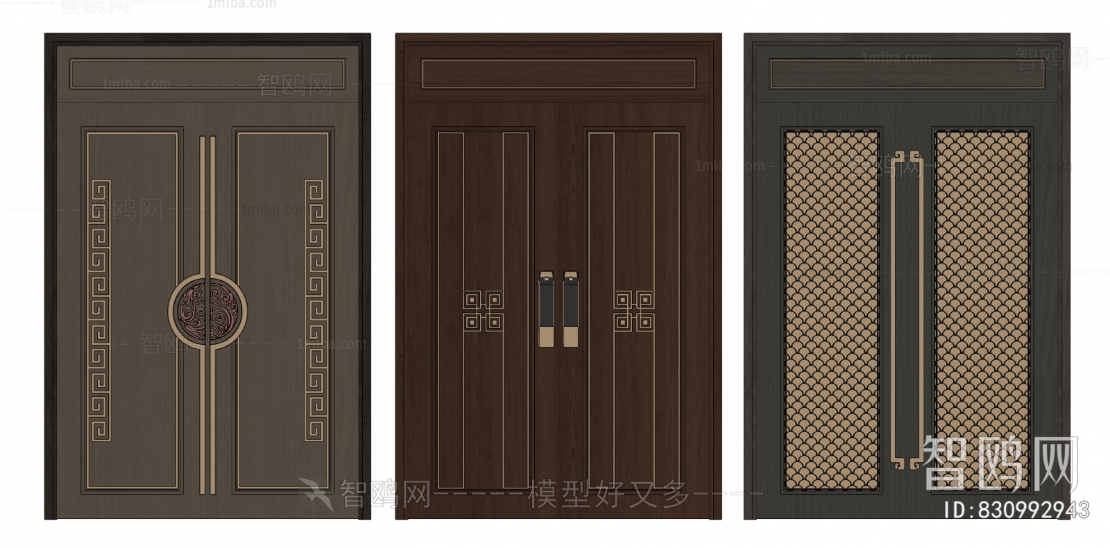 New Chinese Style Entrance Door