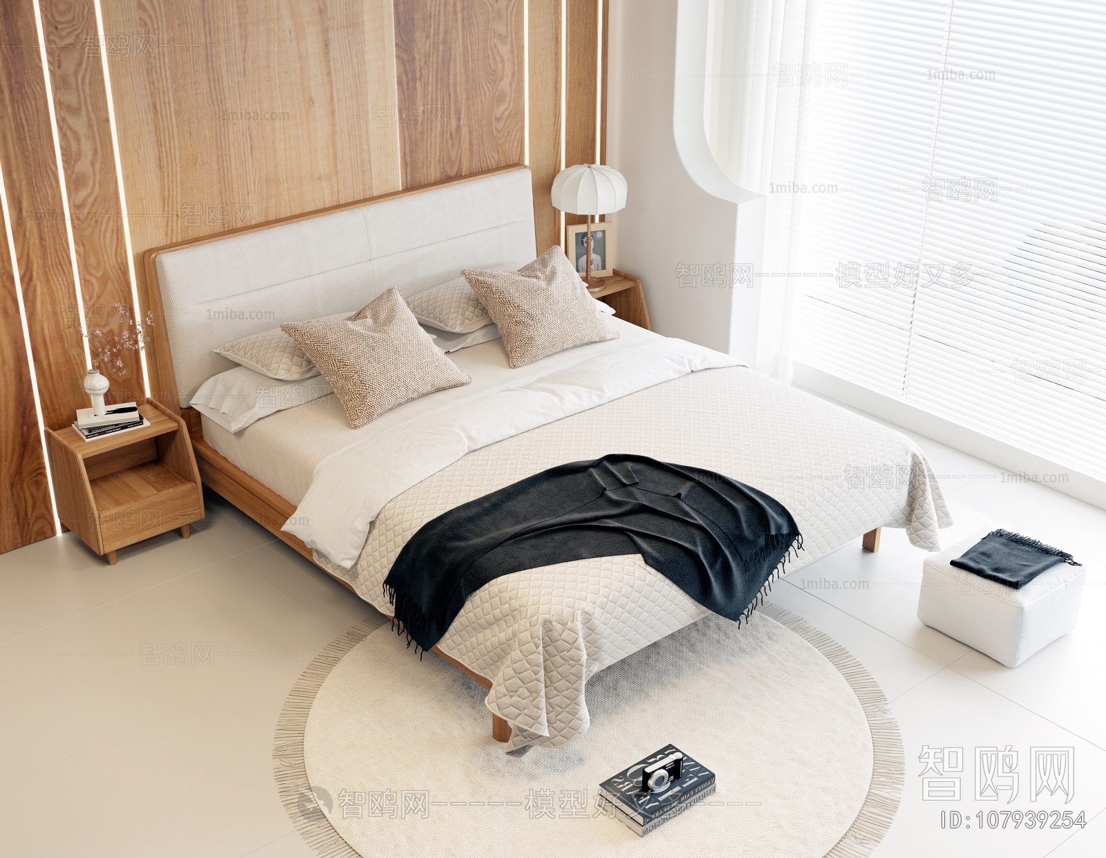 Nordic Style Double Bed