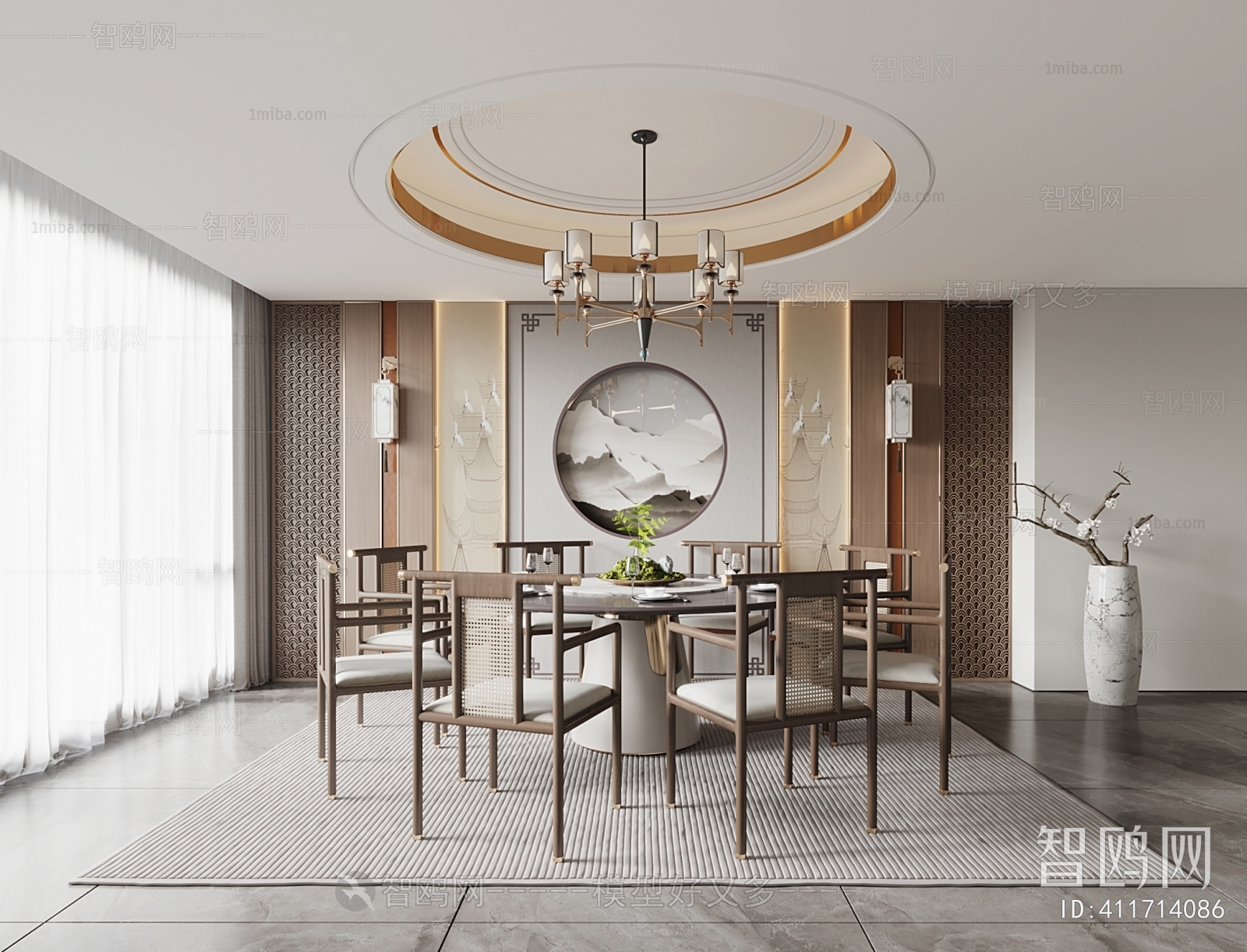 New Chinese Style Dining Room