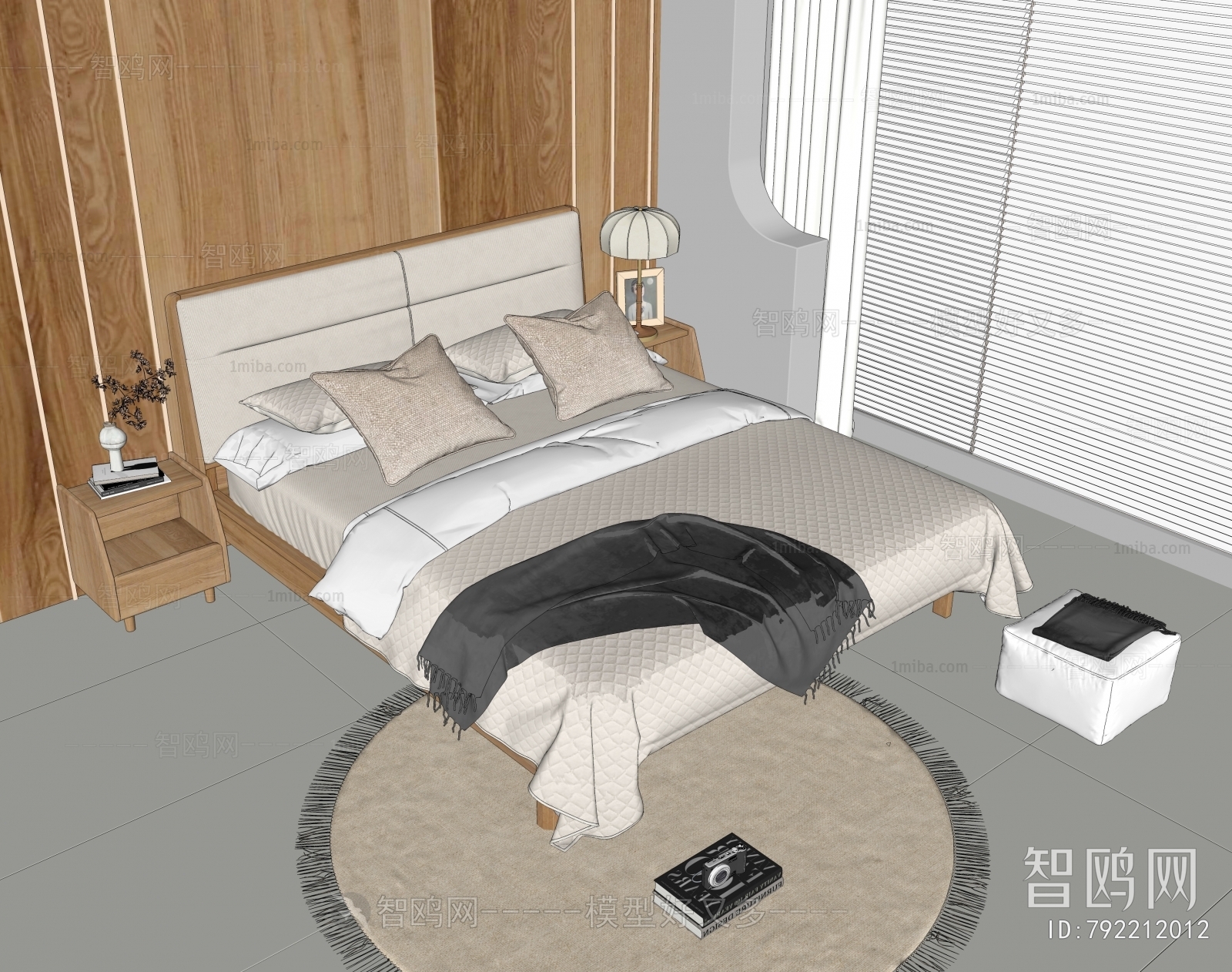 Nordic Style Double Bed