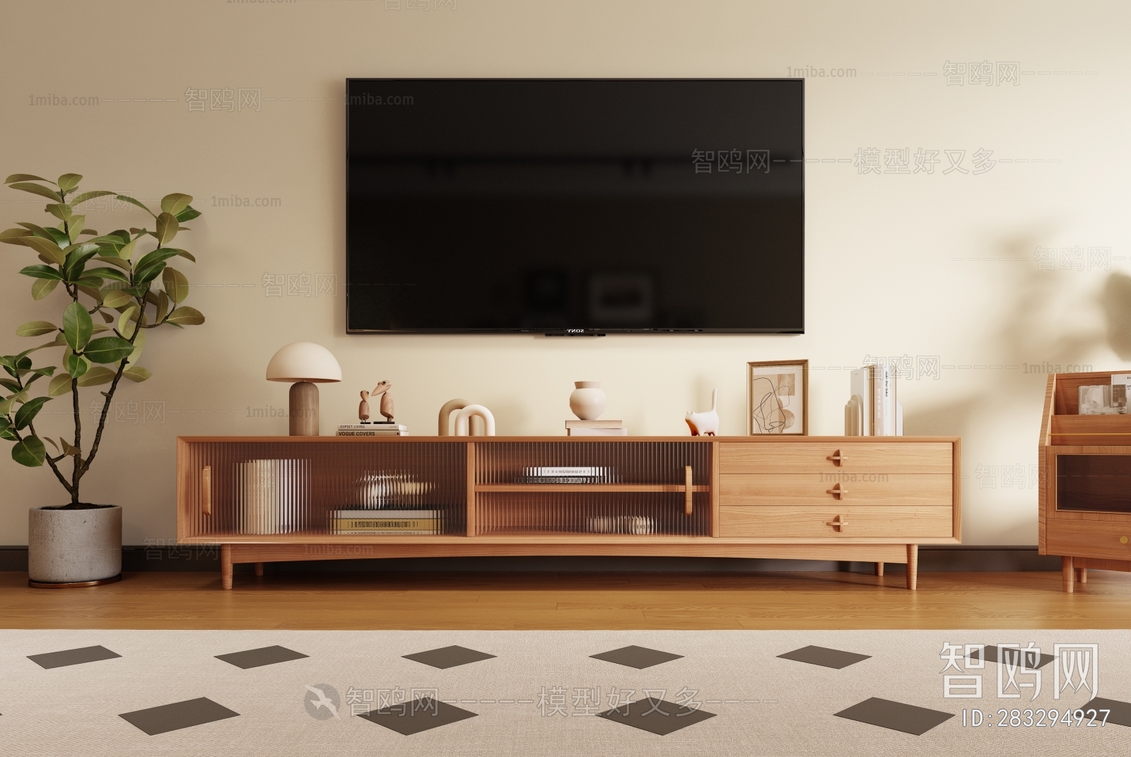 Modern Nordic Style TV Cabinet