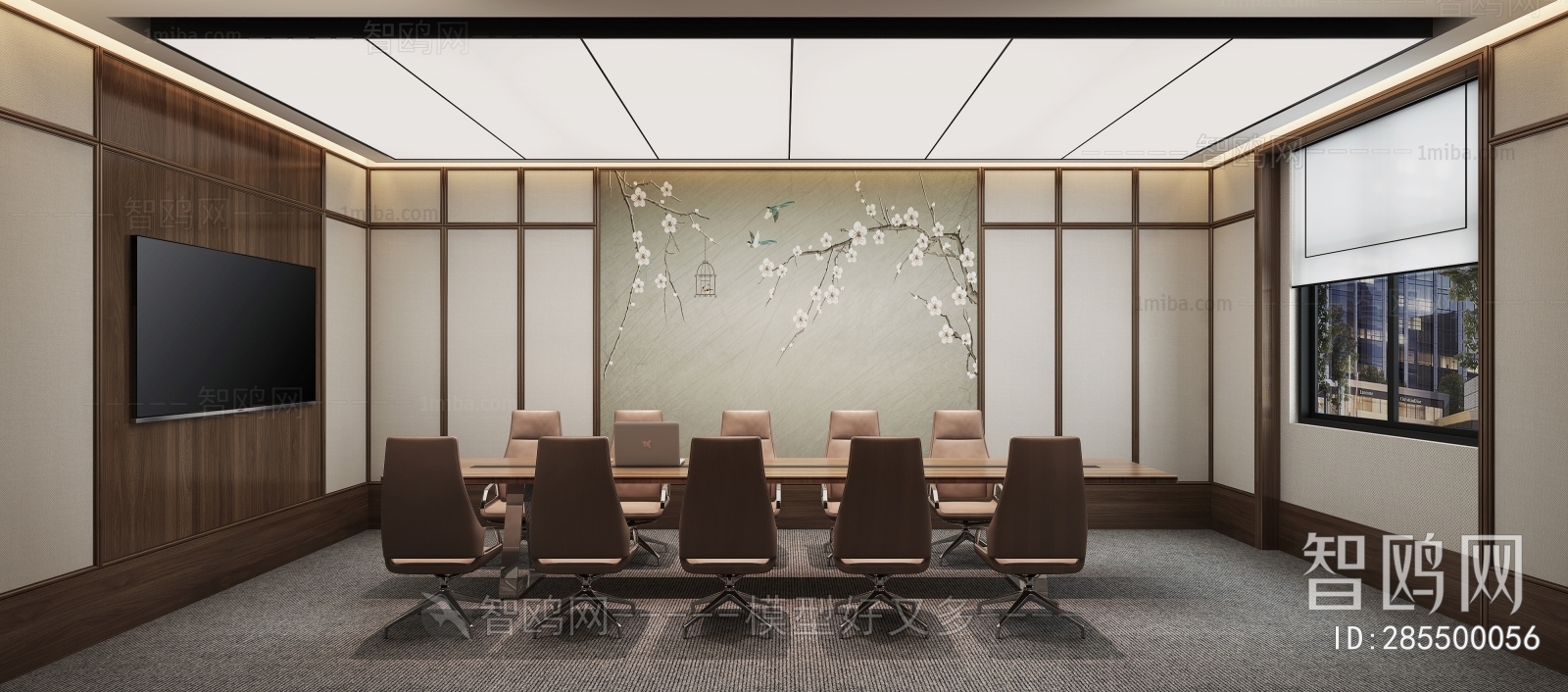Modern New Chinese Style Meeting Room