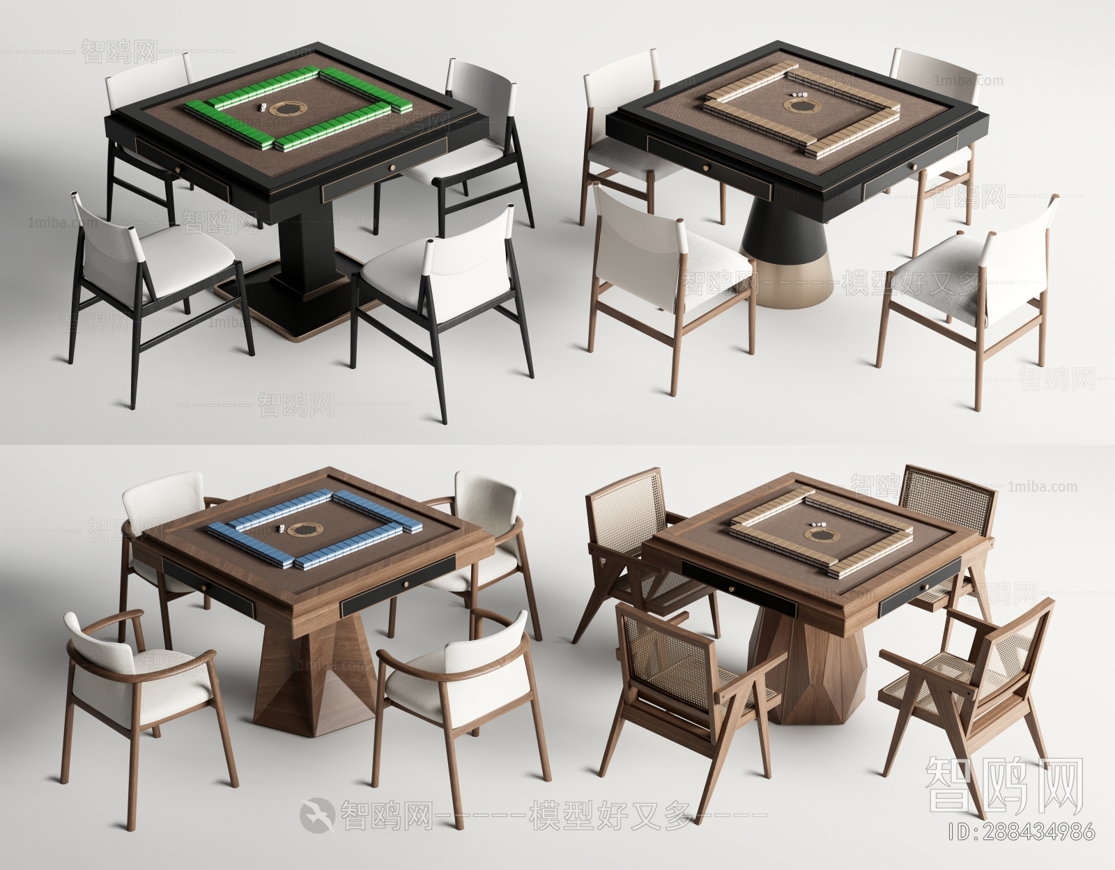 Modern Mahjong Tables And Chairs