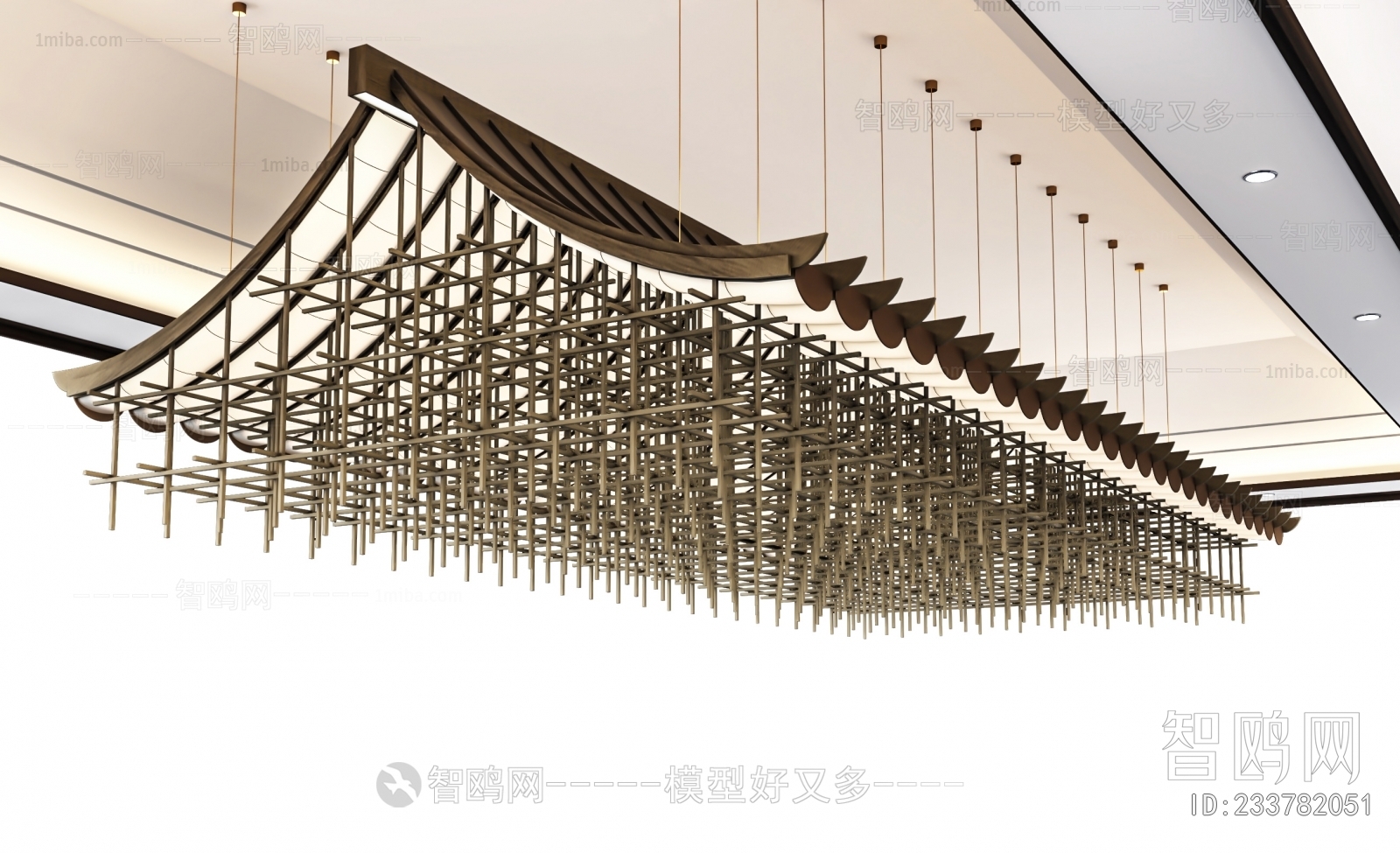 中式大型实木吊灯 装饰灯