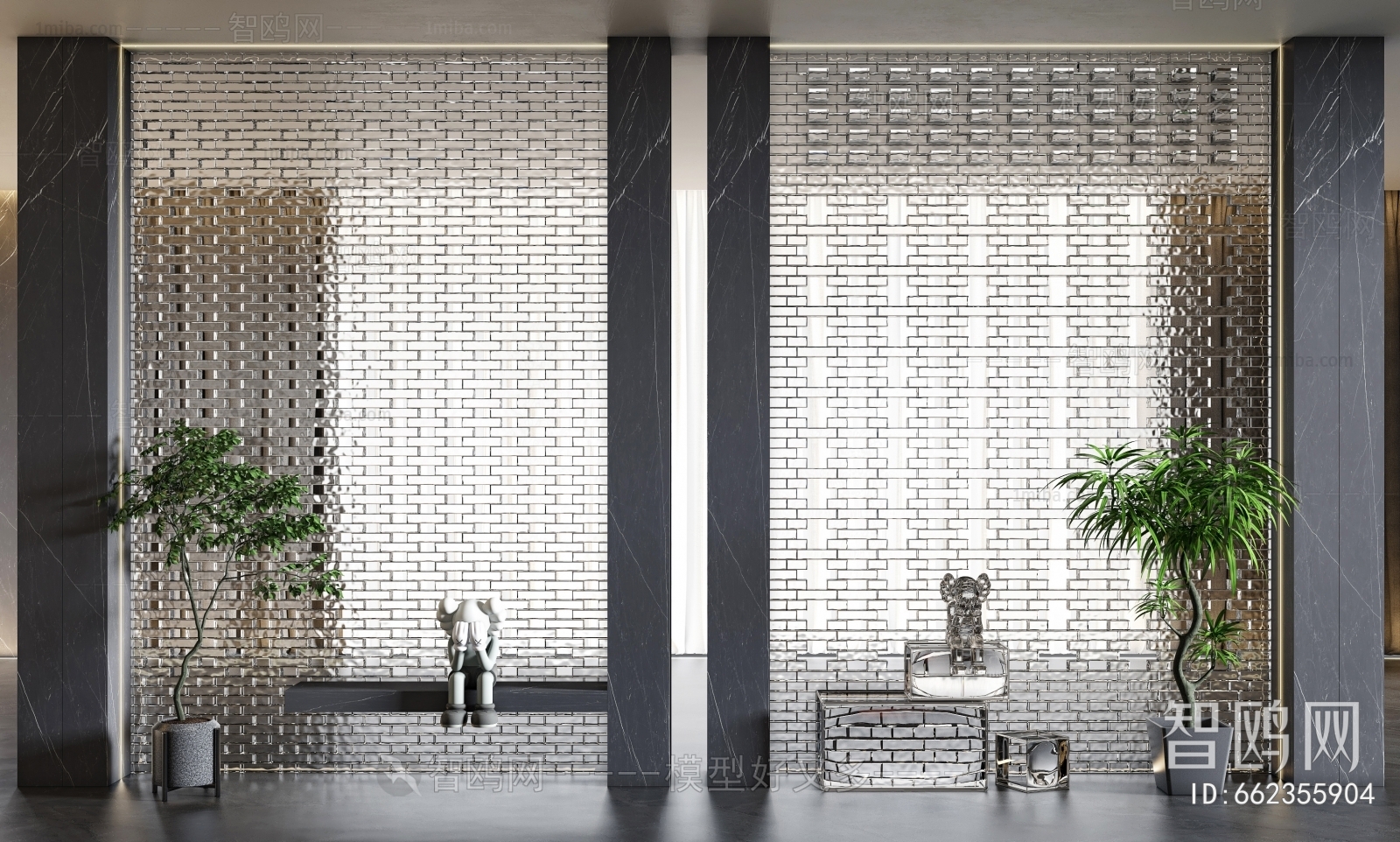 Modern Glass Screen Partition