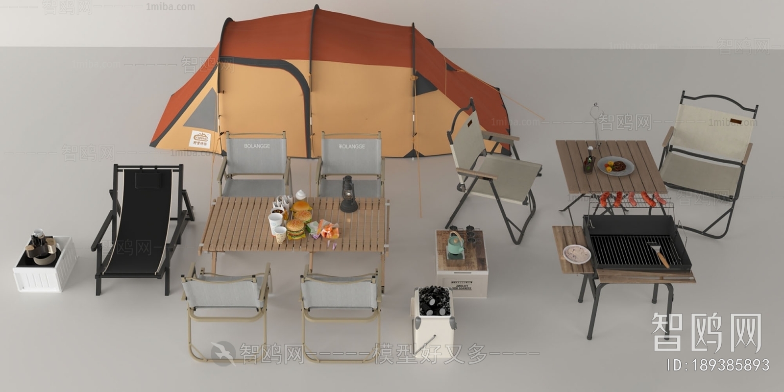 现代帐篷露营桌椅 躺椅