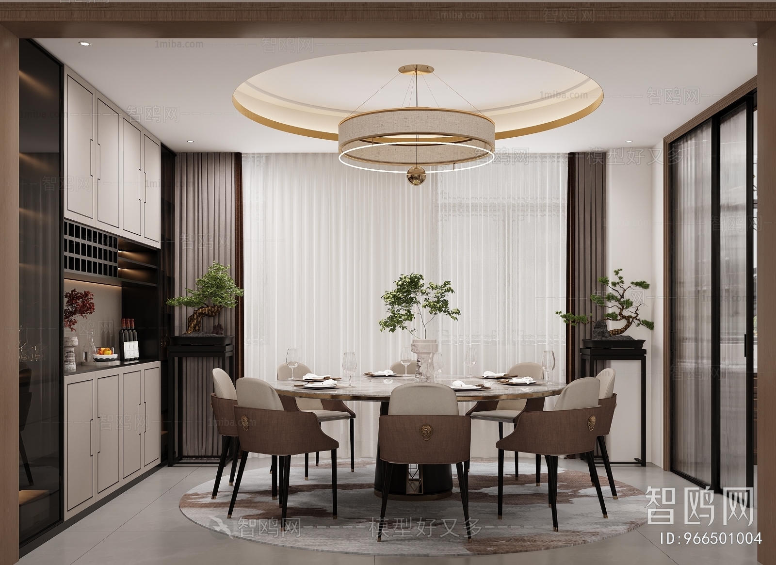 New Chinese Style Dining Room