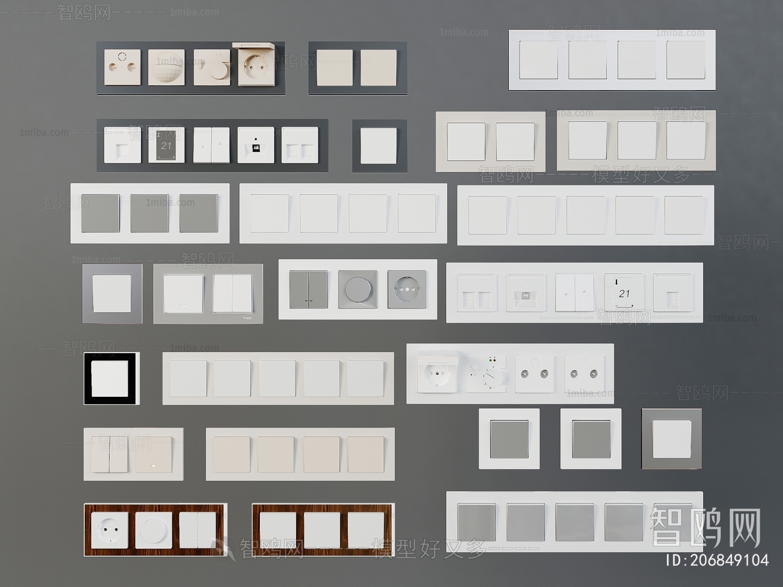 Modern Switch Socket Panel