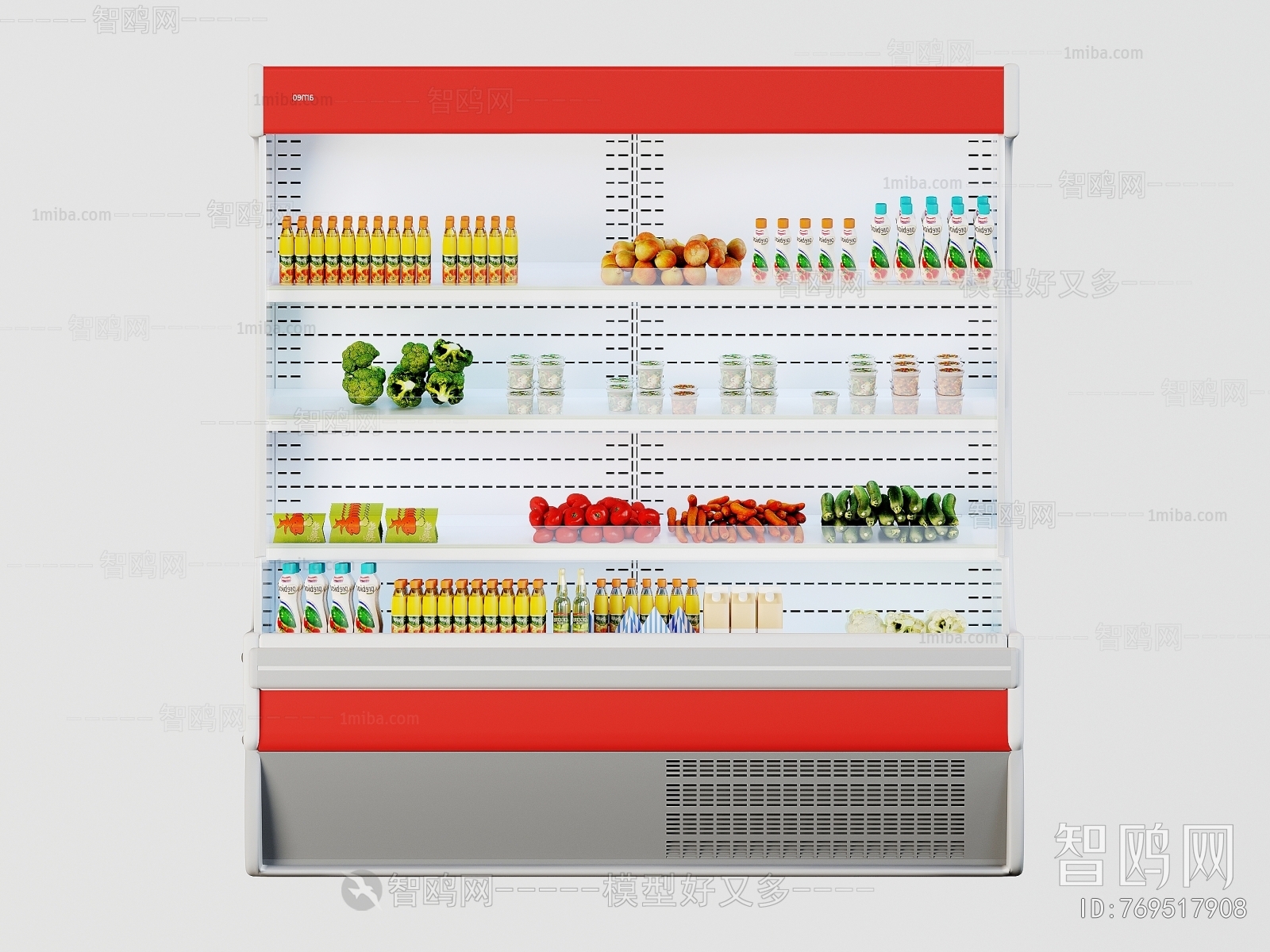 现代超市冰柜货架